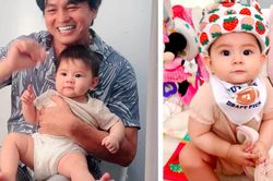 9 năm mới có con, Cao Minh Đạt hạnh phúc khoe con gái 7 tháng tuổi là 'bản sao' của bố