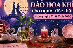 Mẹo kích hoạt đào hoa khí cho người độc thân trong ngày Thất Tịch 2026