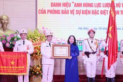 Phòng Bảo vệ sự kiện đặc biệt quan trọng và khách quốc tế - Bộ Tư lệnh Cảnh vệ đón nhận danh hiệu Anh hùng Lực lượng vũ trang nhân dân