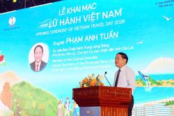 Chủ tịch tỉnh Gia Lai cảm ơn c&aacute;c đơn vị đồng h&agrave;nh c&ugrave;ng Ng&agrave;y Lữ h&agrave;nh 2026
