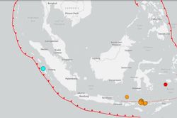 Động đất với cường độ 5,6 làm rung chuyển vùng biển Indonesia