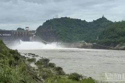 Mở một cửa xả đ&aacute;y hồ thủy điện H&ograve;a B&igrave;nh, chủ động bảo đảm an to&agrave;n hạ du