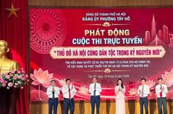 Ph&aacute;t động cuộc thi trực tuyến 'Thủ đ&ocirc; H&agrave; Nội c&ugrave;ng d&acirc;n tộc trong kỷ nguy&ecirc;n mới'