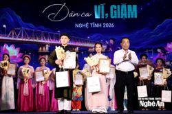 Chung kết v&agrave; trao giải cuộc thi T&igrave;m kiếm t&agrave;i năng D&acirc;n ca, V&iacute;, Giặm Nghệ Tĩnh năm 2026