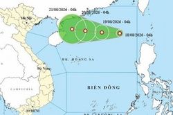 Cập nhật diễn biến áp thấp nhiệt đới: Trên vùng biển phía Đông khu vực Bắc Biển Đông, gió cấp 6, giật cấp 8