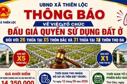 Xã Thiên Lộc (Hà Nội): Đẩy nhanh đấu giá đất, khơi thông nguồn lực đầu tư hạ tầng