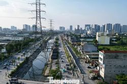 Diện mạo đường Tam Trinh hơn 3.350 tỷ đồng dần th&agrave;nh h&igrave;nh sau giải ph&oacute;ng mặt bằng