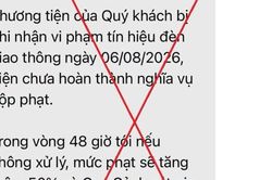 Cảnh b&aacute;o chi&ecirc;u lừa nộp 'phạt nguội' qua tin nhắn