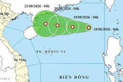 Biển Đông vừa xuất hiện áp thấp nhiệt đới, hướng về phía Tây