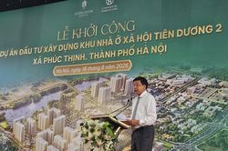 Hà Nội khởi công khu NOXH 8.000 căn tại nơi thí điểm mô hình xã xã hội chủ nghĩa