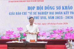 Hơn 2.700 t&aacute;c phẩm dự thi Giải b&aacute;o ch&iacute; 'V&igrave; sự nghiệp Đại đo&agrave;n kết to&agrave;n d&acirc;n tộc' lần thứ XVII