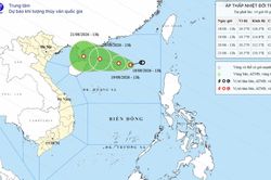 Xuất hiện áp thấp nhiệt đới mới trên Biển Đông