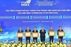 Lễ công bố FTA Index 2025: Tuyên dương nhiều tỉnh, thành xuất sắc