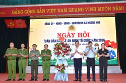Ng&agrave;y hội To&agrave;n d&acirc;n bảo vệ an ninh Tổ quốc x&atilde; Mường Nh&eacute;