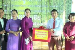 Ph&oacute; Chủ tịch HĐND tỉnh Huỳnh Th&uacute;y V&acirc;n thăm C&ocirc;ng ty TNHH MTV L&agrave;o BIDINA