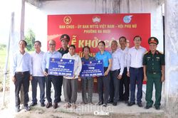 Khởi công sửa chữa 2 nhà tình nghĩa cho hộ nghèo ở phường Ba Ngòi