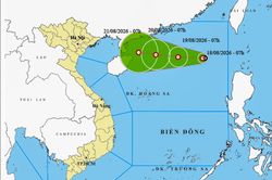 Áp thấp nhiệt đới trên Biển Đông có gió giật cấp 8