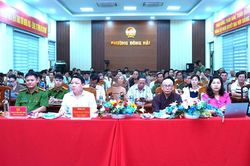 Công an phường Đông Hải tổ chức hội nghị lắng nghe ý kiến Nhân dân
