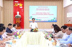 Đoàn kiểm tra số 1 của UBND tỉnh kiểm tra cải cách hành chính tại xã Diên Điền