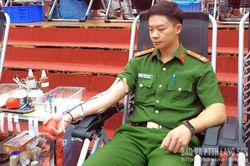 Chiến sĩ công an 27 lần hiến máu