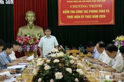 Trung ương Hội Cựu chiến binh Việt Nam kiểm tra công tác hội và vốn vay ủy thác tại Lạng Sơn