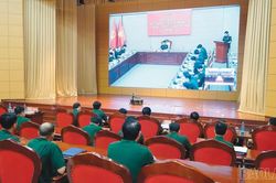 Lào Cai tham dự hội nghị tổng kết thi hành 3 luật về quốc phòng, quân sự