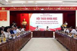 Hội thảo khoa học cấp tỉnh &ldquo;Chia sẻ kinh nghiệm ch&iacute;nh quyền kiến tạo, chủ động phục vụ Nh&acirc;n d&acirc;n của tỉnh L&agrave;o Cai&rdquo;