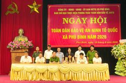 Ngày hội 'Toàn dân bảo vệ an ninh Tổ quốc' tại xã Phú Bình