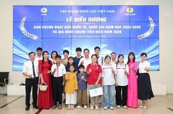 EVNGENCO1: 2 gia đ&igrave;nh ti&ecirc;u biểu v&agrave; 5 học sinh đạt giải Quốc gia được vinh danh cấp Tập đo&agrave;n năm 2026