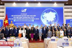 Lễ công bố Bộ chỉ số đánh giá kết quả thực thi Hiệp định thương mại tự do (FTA Index) năm 2025