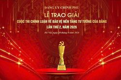 Đảng uỷ Chính phủ trao giải Cuộc thi chính luận bảo vệ nền tảng tư tưởng của Đảng tối 20/8
