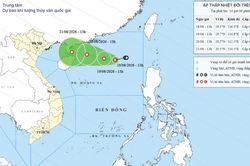 Áp thấp nhiệt đới hướng về phía Bắc, chưa có dấu hiệu mạnh lên thành bão