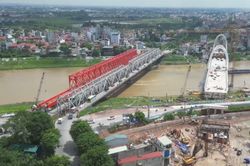 Cầu Đuống mới sẽ th&ocirc;ng xe trong th&aacute;ng 9/2026