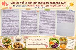 Bữa ăn dinh dưỡng – Món quà yêu thương của gia đình