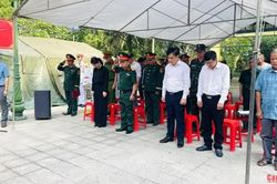 Truy điệu, an táng hài cốt liệt sĩ Nguyễn Văn Tuấn tại Nghĩa trang Liệt sĩ Đông Khê