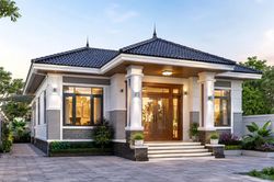 Chi phí xây nhà mái Nhật 1 tầng 2 phòng ngủ 75m² khoảng bao nhiêu?