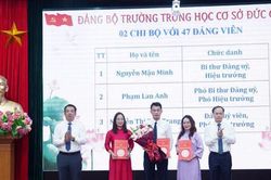 Phường Việt Hưng th&agrave;nh lập 11 đảng bộ, 2 chi bộ trường học