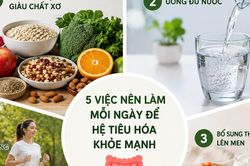 5 việc nên làm mỗi ngày để hệ tiêu hóa khỏe mạnh hơn
