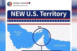 Ông Trump đăng bản đồ eo biển Hormuz với dòng chữ 'lãnh thổ mới của Mỹ'