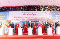 Gia Lai đồng loạt khởi c&ocirc;ng x&acirc;y dựng c&aacute;c dự &aacute;n với vốn đầu tư h&agrave;ng chục ngh&igrave;n tỉ đồng