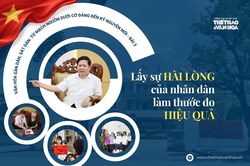 Lấy sự hài lòng của nhân dân làm thước đo hiệu quả