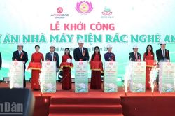 Khởi công nhà máy điện rác công suất lớn ở Nghệ An