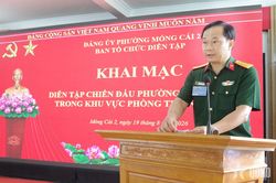 Quảng Ninh: Phường Móng Cái 2 tổ chức diễn tập chiến đấu trong khu vực phòng thủ năm 2026