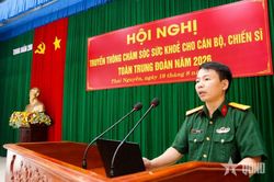 Trung đoàn 209 (Sư đoàn 312, Quân đoàn 12) truyền thông chăm sóc sức khỏe cán bộ, chiến sĩ