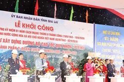 Gia Lai khởi công Dự án thành phần 2 Cao tốc Quy Nhơn - Pleiku