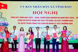 Hải Phòng nhiều xã, phường công bố quyết định sắp xếp trường học