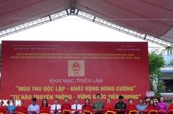 Triển lãm 'Mùa Thu độc lập-Khát vọng hùng cường'-'Tự hào truyền thống-Vững bước tiên phong'