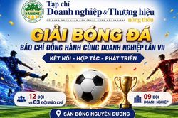 Sắp diễn ra giải bóng đá 'Báo chí đồng hành cùng Doanh nghiệp' lần thứ VII