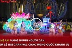 Nghệ An hàng nghìn người dân xem Lễ hội Carnival chào mừng Quốc khánh