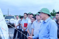Gỡ vướng mặt bằng, thúc tiến độ đường nối TP Thanh Hóa (cũ) với Cảng hàng không Thọ Xuân